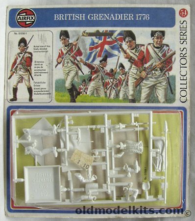 Airfix 54mm British Grenadier 1776 - Blister Pack, 01556-1 plastic model kit